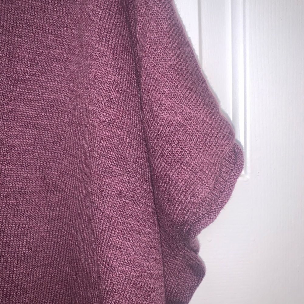 MADEWELL Marled Ellendale Sweater‎ Tee. Plum. COTTON LINEN BLEND. 3X - Picture 6 of 10